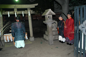 住吉祭　神輿渡御　荒和大祓　堺宿院頓宮にて